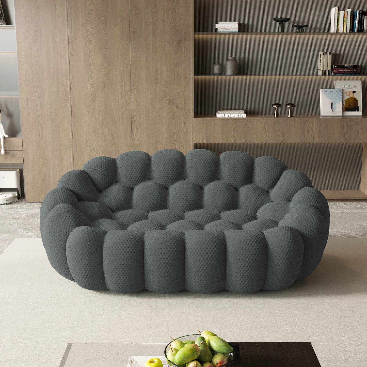 Sdorens 78'' Modern Curved Boneless Sofa
