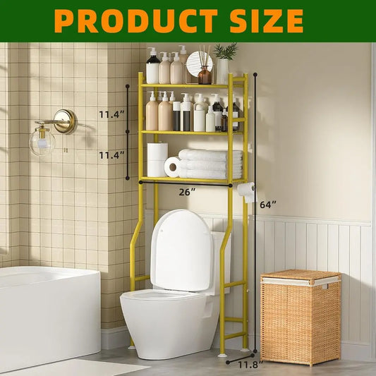 3-Tier Metal Over-the-Toilet Storage