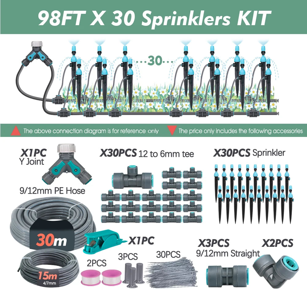 3/8" 2-in-1 Garden Irrigation
