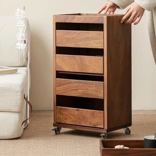 Removable Storage Cabinet Wood Organizer