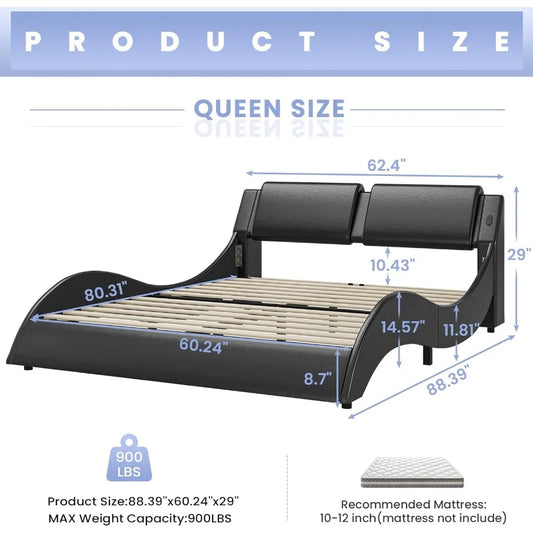 Modern Upholstered Platform Bed