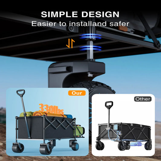 Foldable Electric Utility Wagon - Dual 300W