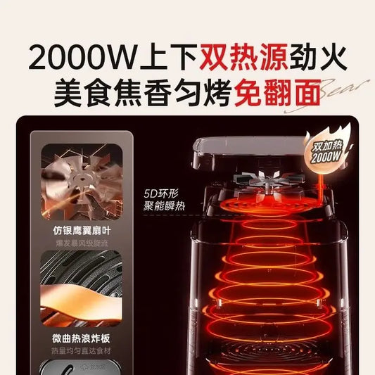 6L New Household Air Fryer & Oven Combo