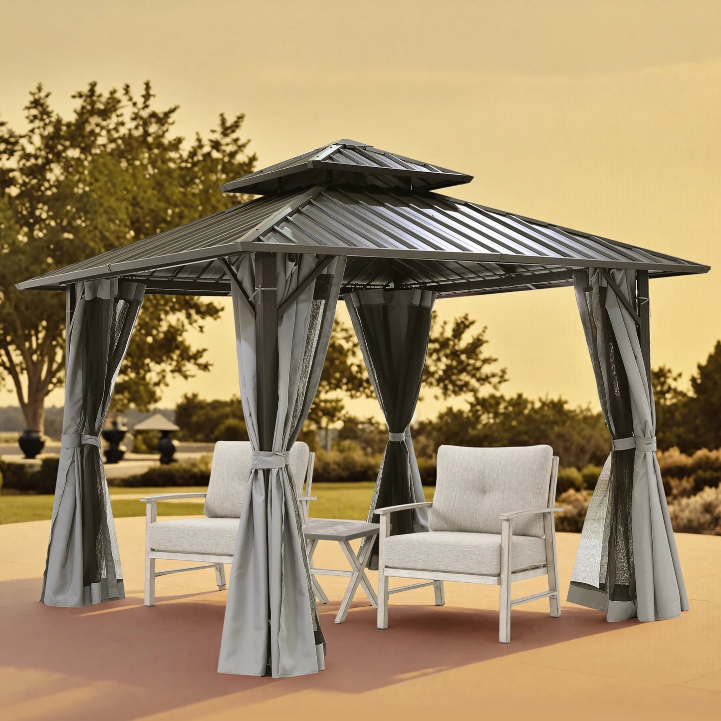 Aluminum Frame Hardtop Gazebo