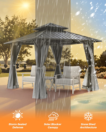 Aluminum Frame Hardtop Gazebo