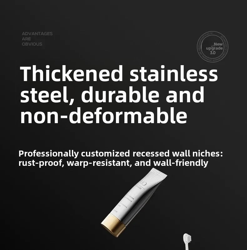Stainless Steel Niche Bathroom Shelf
