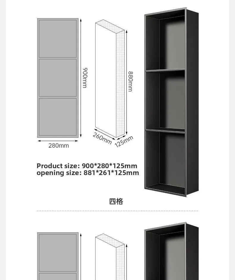 Stainless Steel Niche Bathroom Shelf