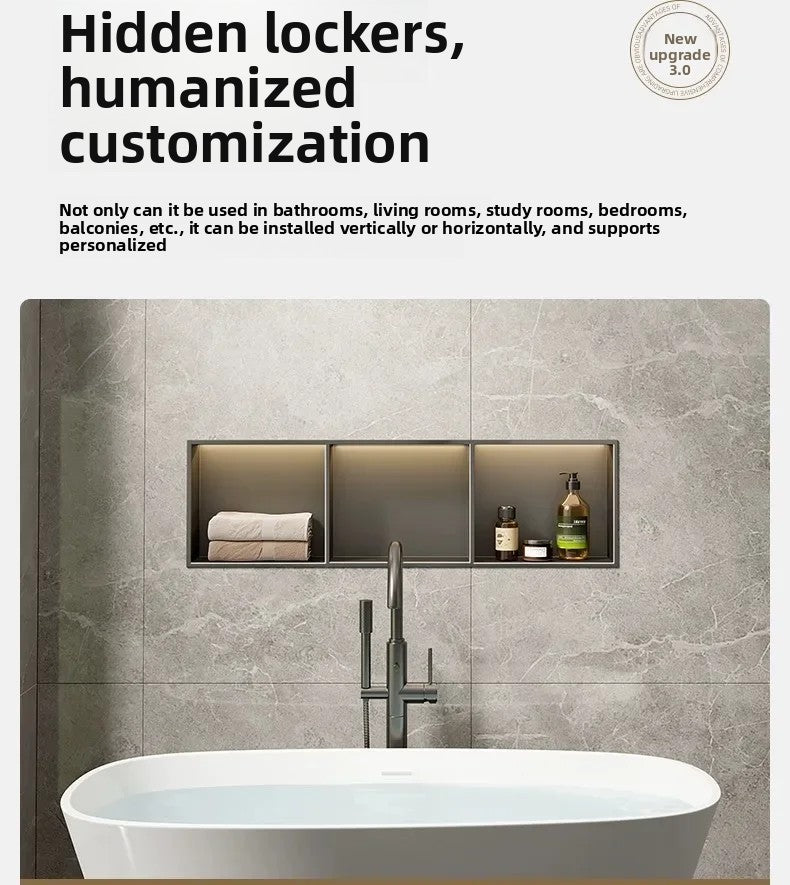 Stainless Steel Niche Bathroom Shelf