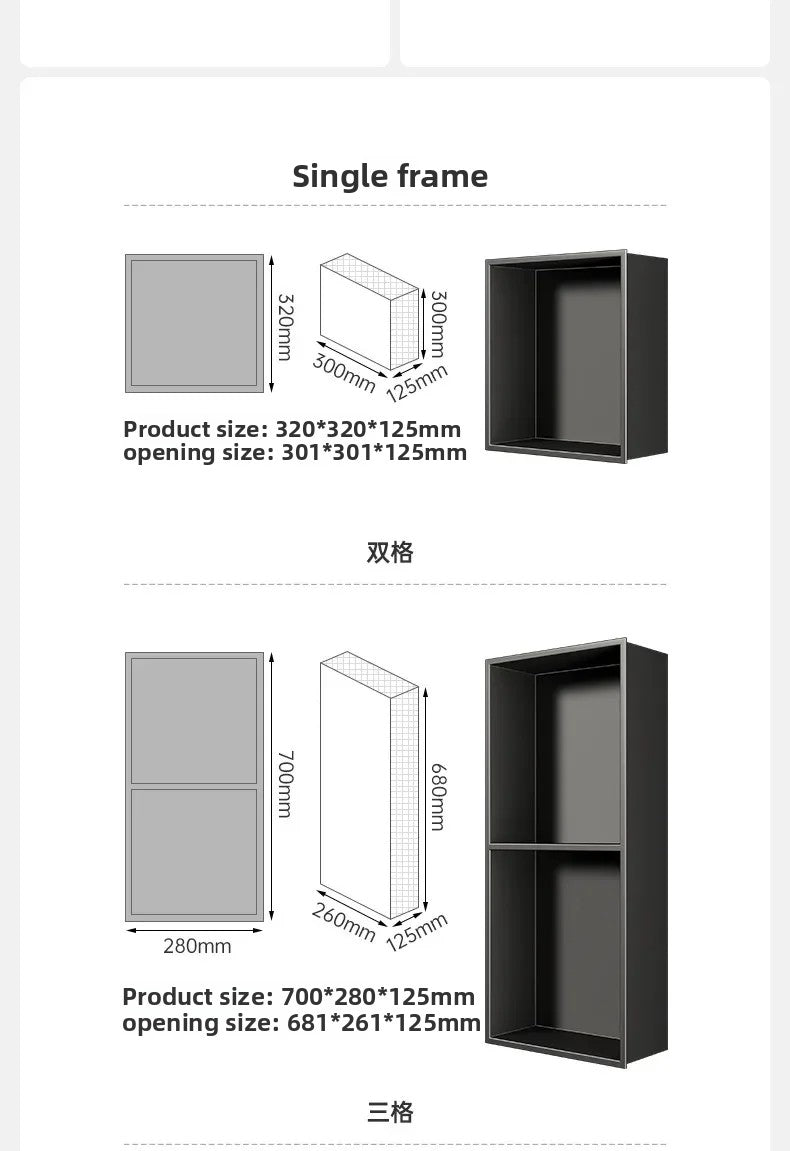 Stainless Steel Niche Bathroom Shelf
