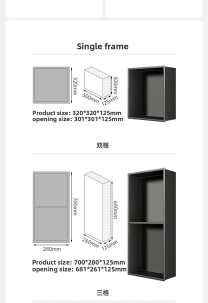 Stainless Steel Niche Bathroom Shelf