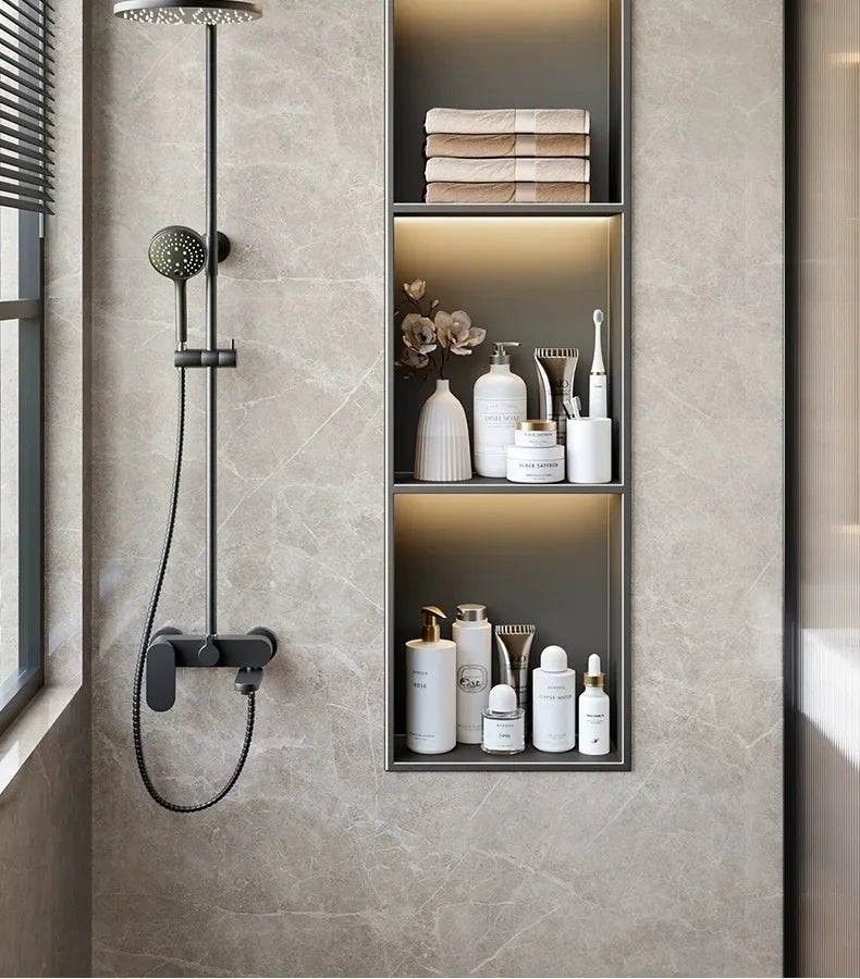 Stainless Steel Niche Bathroom Shelf