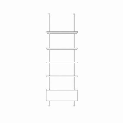 Italian Minimalist Bookshelf Modern