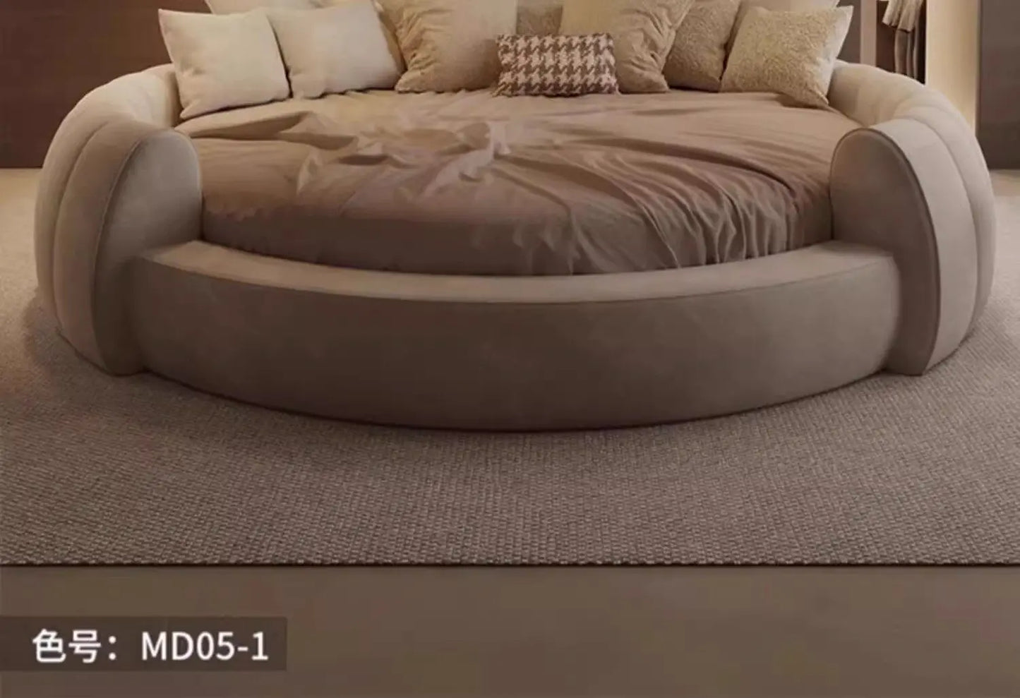 Italian Luxury Adult Double Bed Platform Princess