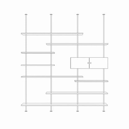 Italian Minimalist Bookshelf Modern