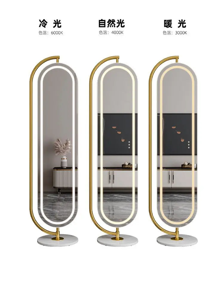 LED mirror full-body rotating full-length