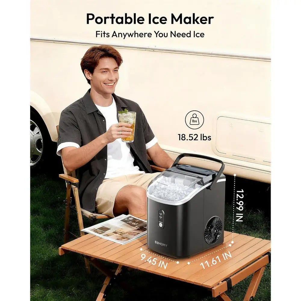 Countertop Ice Maker with Handle