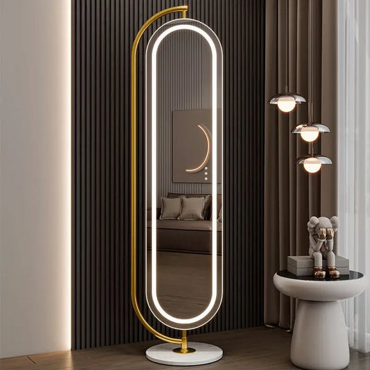 LED mirror full-body rotating full-length
