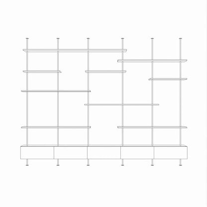 Italian Minimalist Bookshelf Modern