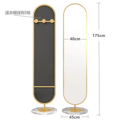 LED mirror full-body rotating full-length