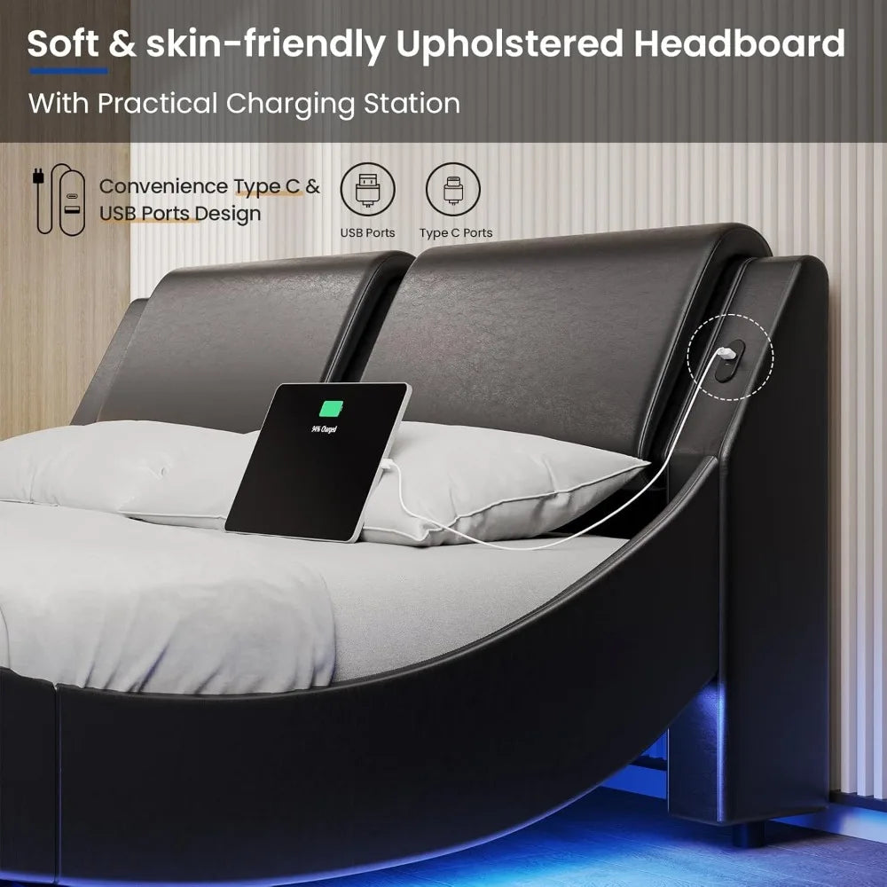 Modern Upholstered Platform Bed