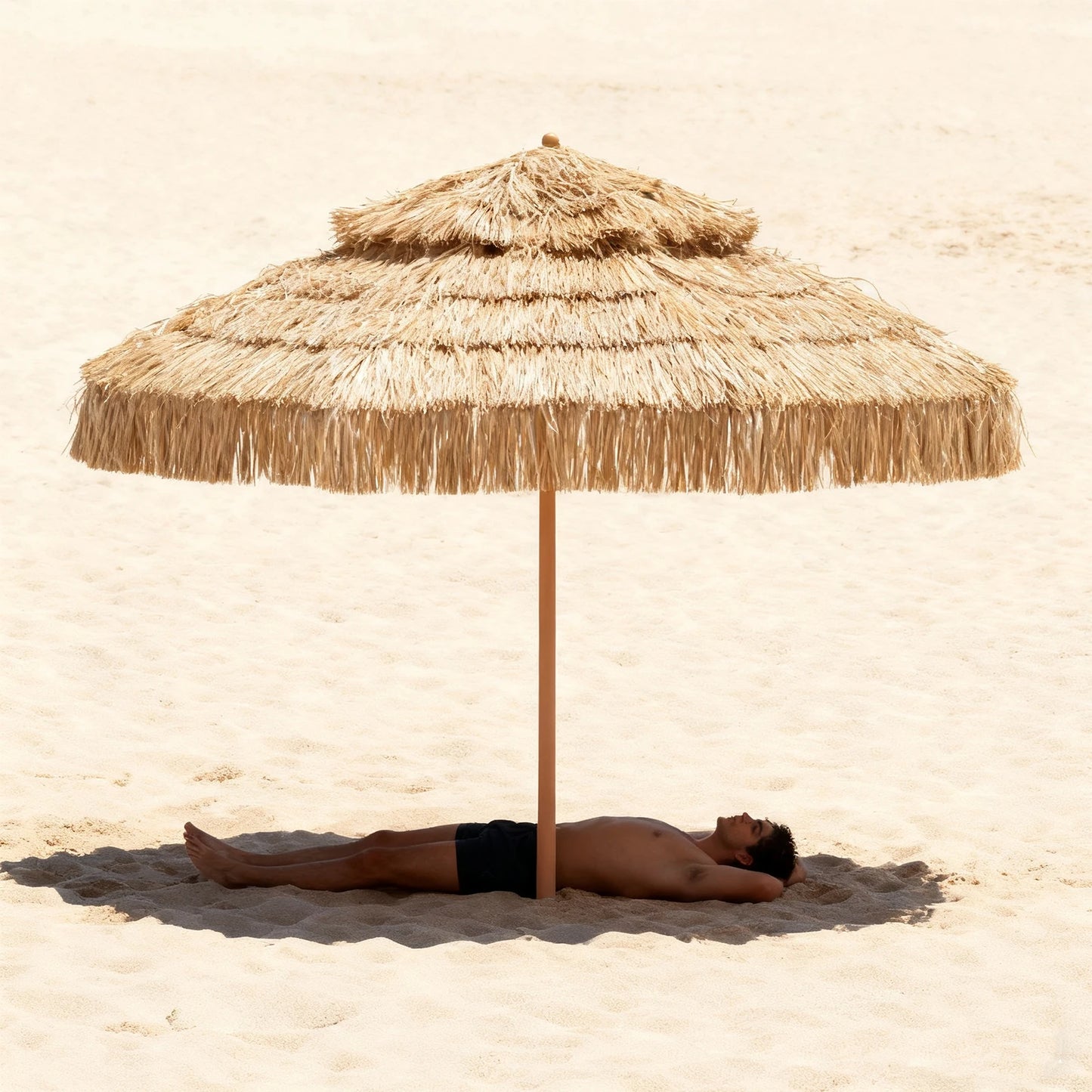 Double Top Tiki Beach Umbrella 9ft