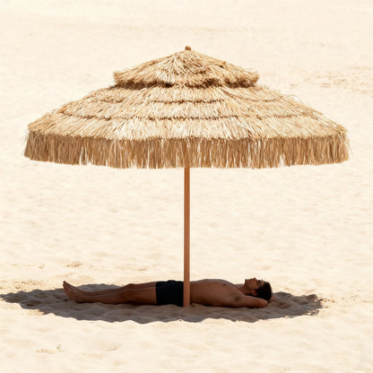 Double Top Tiki Beach Umbrella 9ft