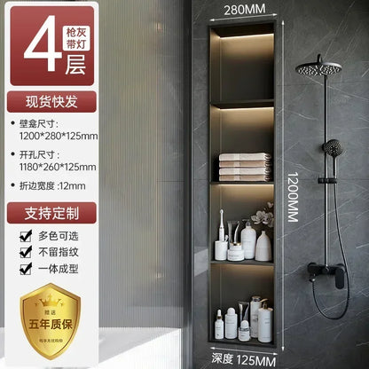Stainless Steel Niche Bathroom Shelf