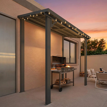 5' X 8' Outdoor Hardtop Grill Gazebo