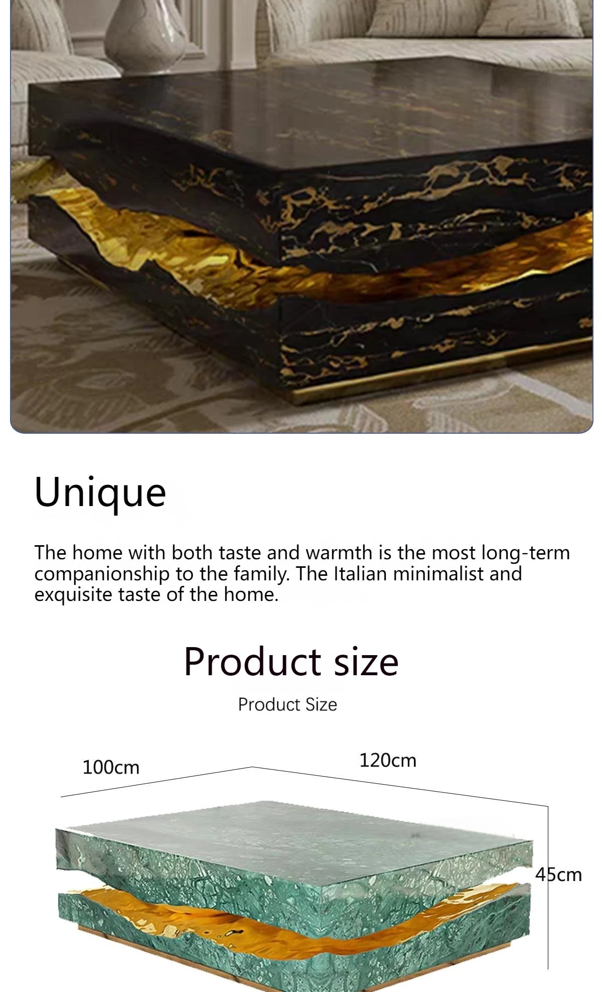 Italian Luxury Freeform Coffee Table