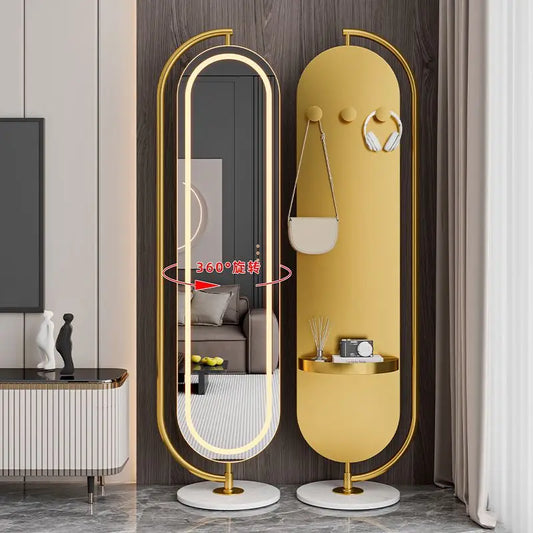 LED mirror full-body rotating full-length