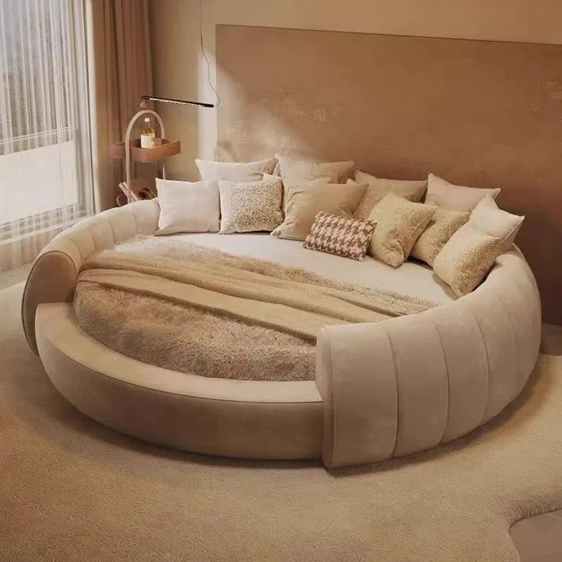 Italian Luxury Adult Double Bed Platform Princess