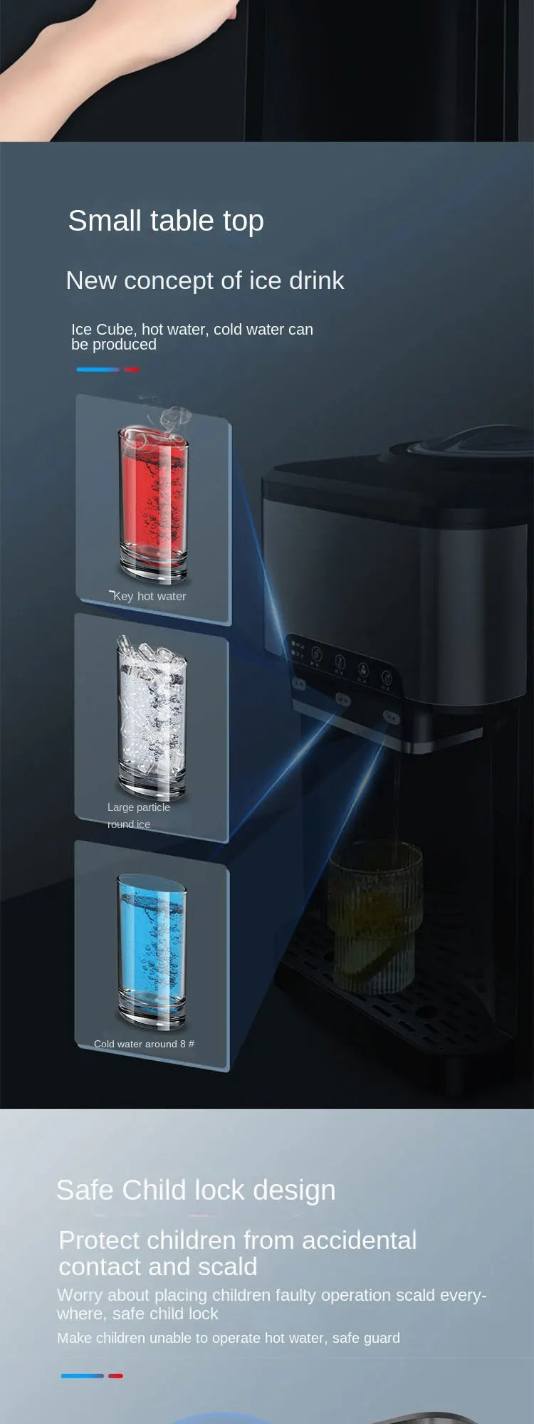 Drinking water ice Maker, 48lbs