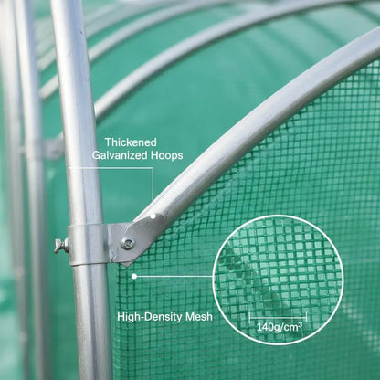 Walk-in Tunnel Greenhouse, 20 x 10 x 7 ft