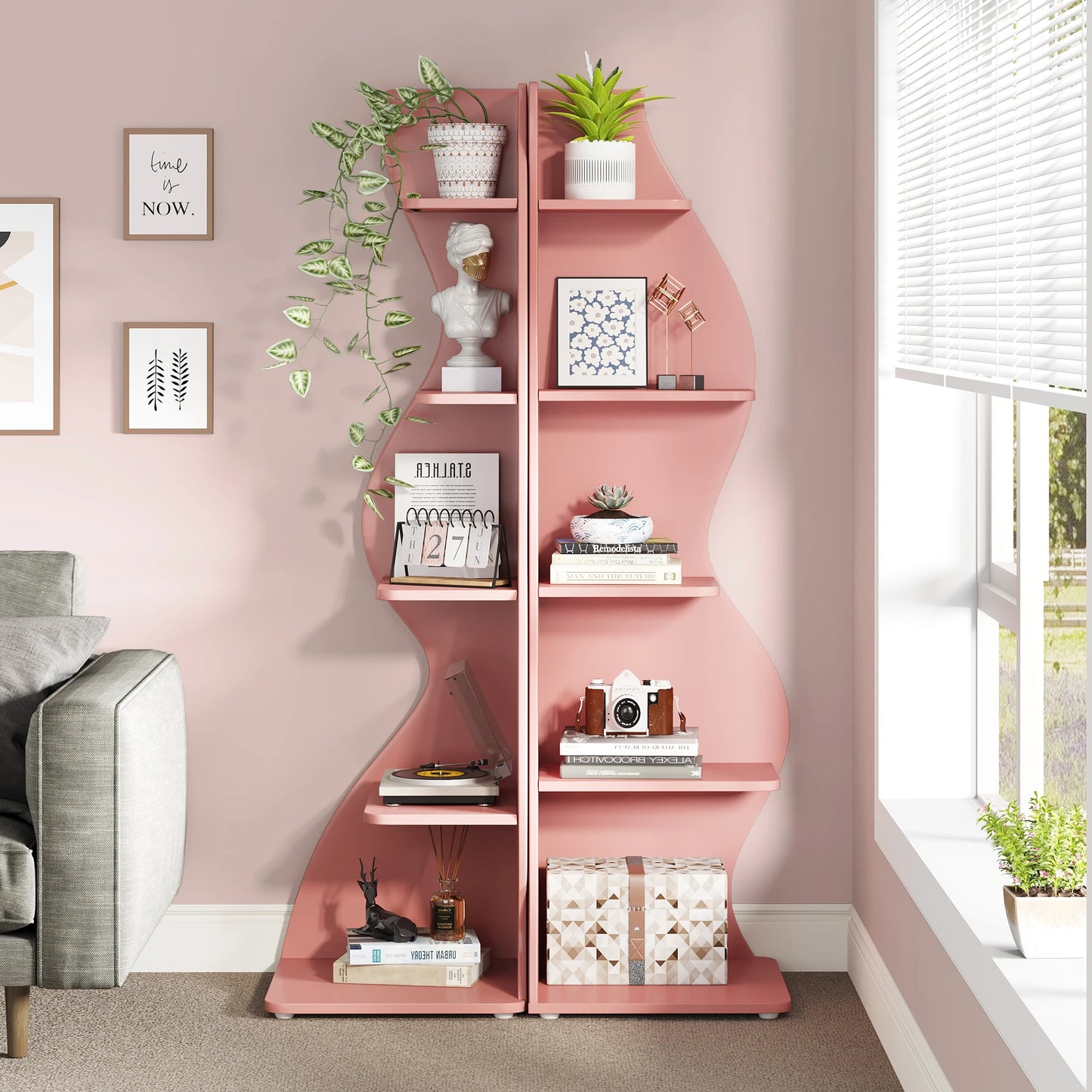 Tribesigns Corner Shelf, Modern 5-Tier