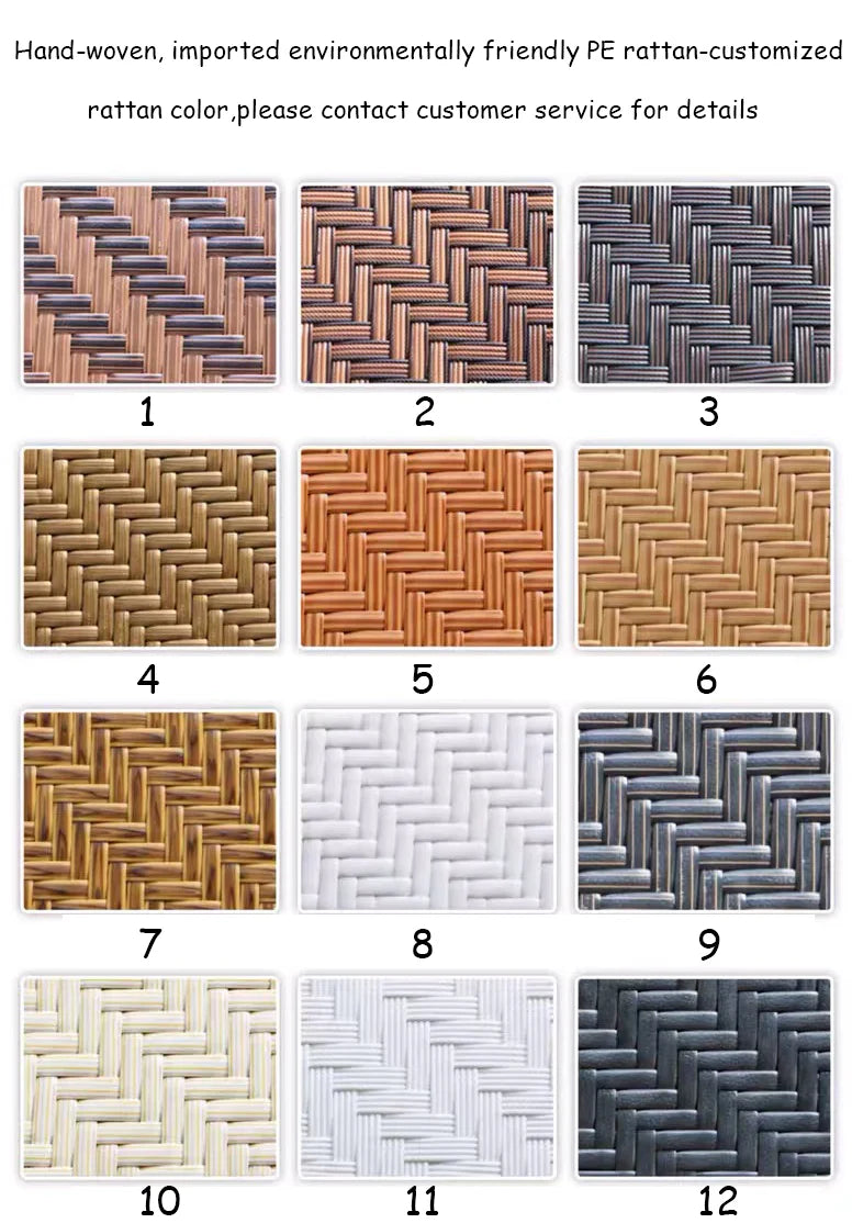 Modern Outdoor Wicker Dining Chair Set
