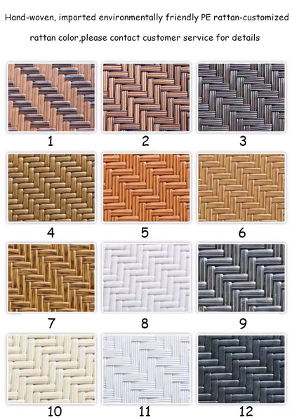 Modern Outdoor Wicker Dining Chair Set