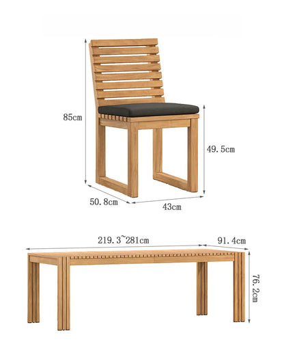 Foshan Furniture High Quality Solid Teak Outdoor