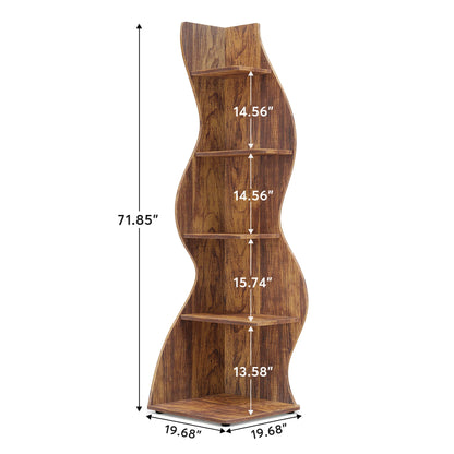 Tribesigns Corner Shelf, Modern 5-Tier