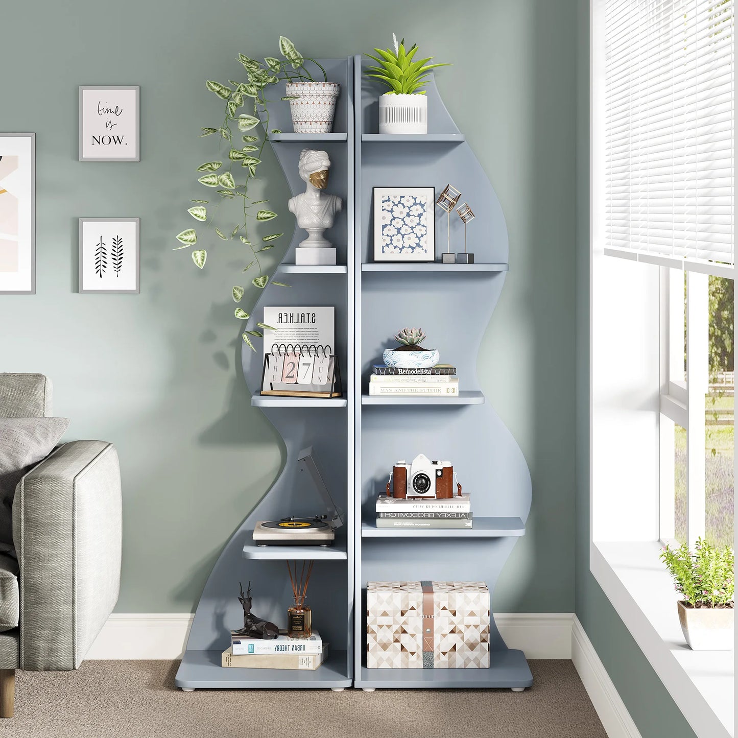Tribesigns Corner Shelf, Modern 5-Tier