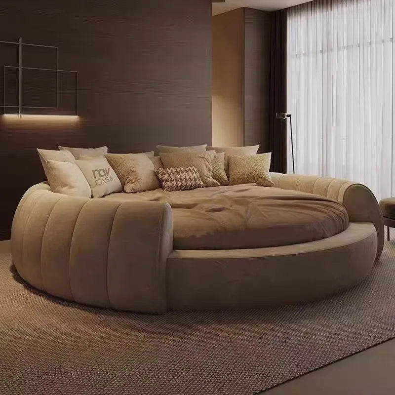 Italian Luxury Adult Double Bed Platform Princess