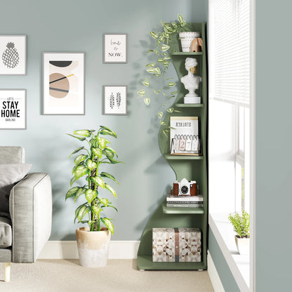 Tribesigns Corner Shelf, Modern 5-Tier