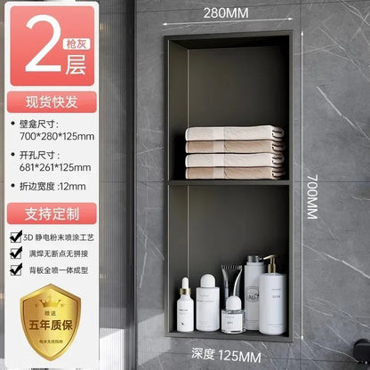 Stainless Steel Niche Bathroom Shelf