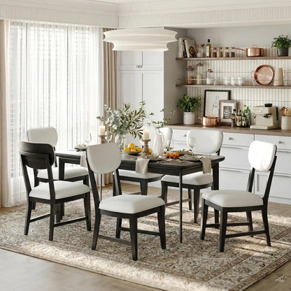 Solid Wood Dining Chairs Set of 6