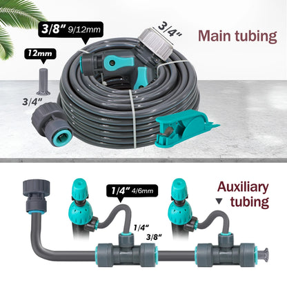3/8" 2-in-1 Garden Irrigation