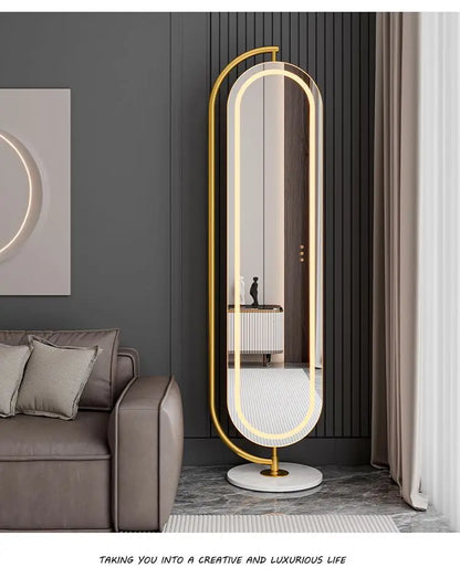 LED mirror full-body rotating full-length
