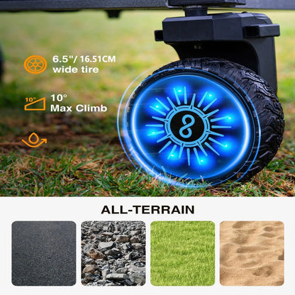 Foldable Electric Utility Wagon - Dual 300W