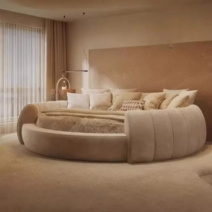 Italian Luxury Adult Double Bed Platform Princess