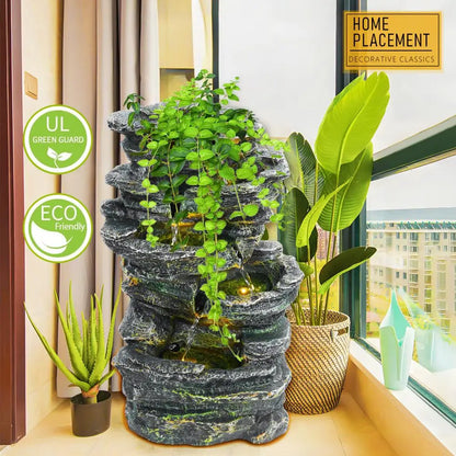 6-Layer Rock Water Fountain