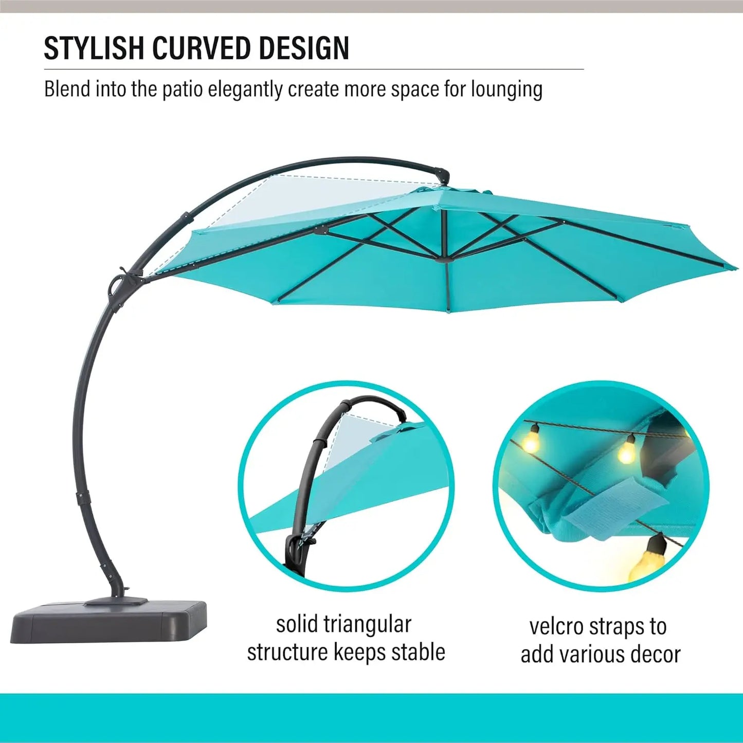 Outdoor Patio Umbrella with Base Included