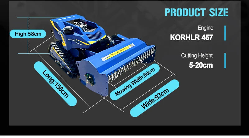 Customized Agricultural Flail Lawn Mower